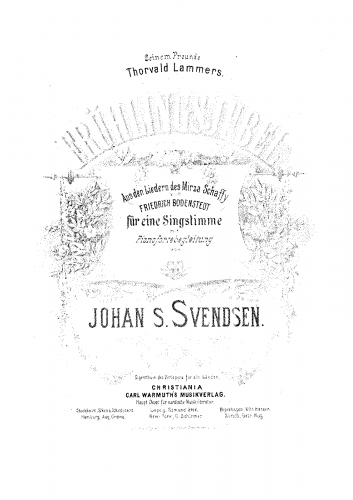 Svendsen - 2 Songs - 2. Foraarsjubel