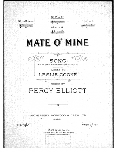 Elliott - Mate o' Mine