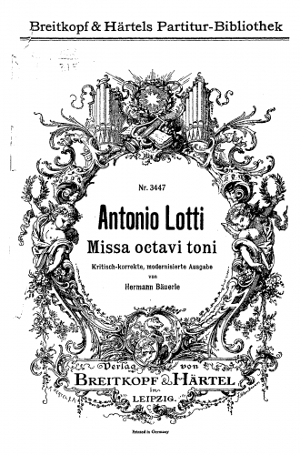 Lotti - Missa octavi toni