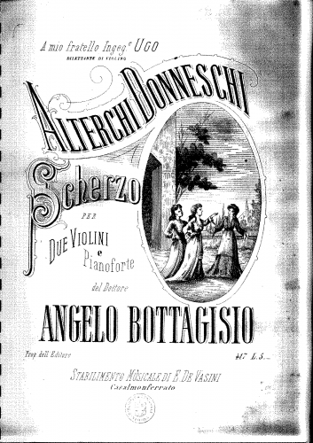 Bottagisio - Alterchi donneschi - Scores and Parts