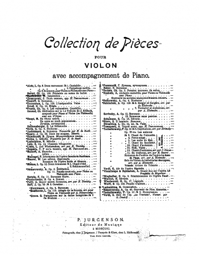 Bériot - Scène de Ballet - For Violin and Piano