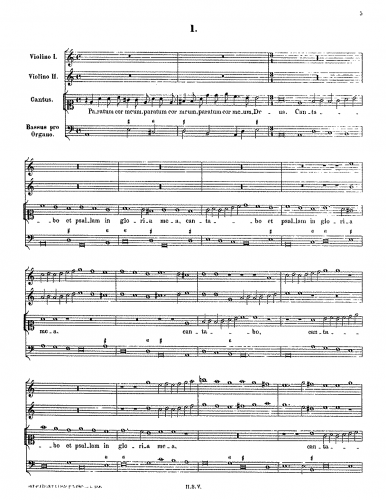 Schütz - Symphoniae sacrae I, Op. 6 - Scores and Parts - Score