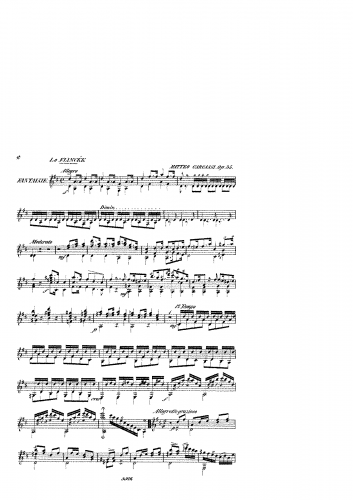 Carcassi - Fantaisie sur L'opera 'La Fiancee', Op. 35 - Score
