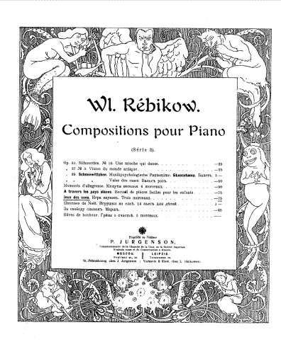 Rebikov - Jeux de sons - Score