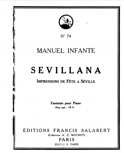 Infante - Sevillana - Score