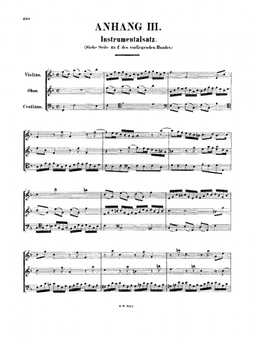 Bach - Trio Sonata - Score