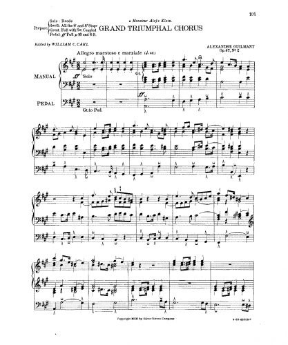 Guilmant - L'Organiste Pratique - Organ Scores Book 4, Op. 47 - II. Grand Triumphal Chorus