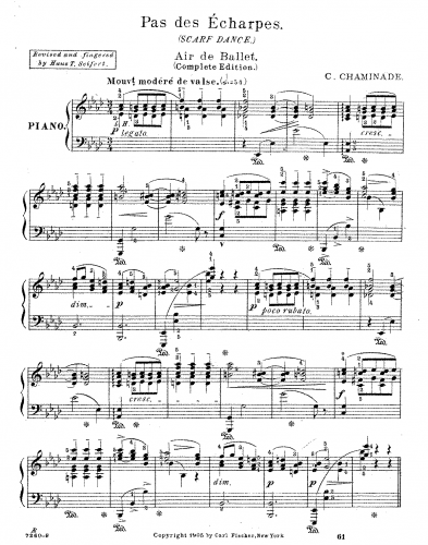 Chaminade - Callirhoë, Op. 37 - Selections