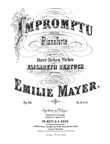 Mayer - Impromptu - Score