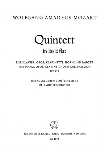 Mozart - Quintet - Scores and Parts