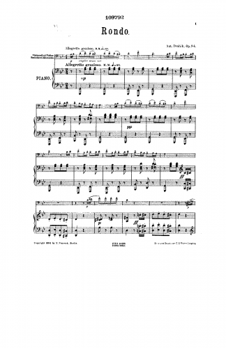 Dvorák - Rondo - For Viola and Piano (Altmann)