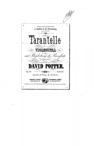 Popper - Tarantella, Op. 33