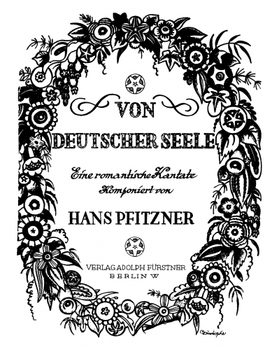 Pfitzner - Von deutscher Seele - Vocal Score - Score