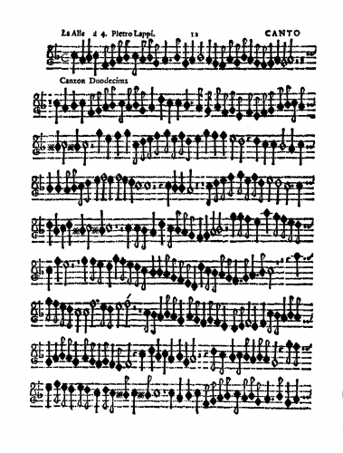 Lappi - Canzon Duodecima 'La Alle' a 4 - Scores and Parts
