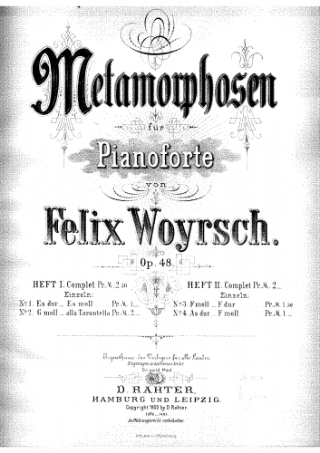 Woyrsch - Metamorphosen - Score