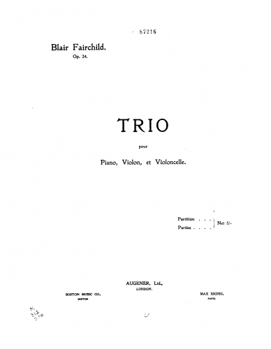Fairchild - Piano Trio