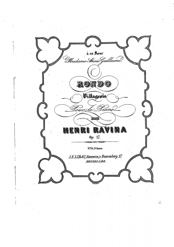 Ravina - Rondo Villageois - Piano Score