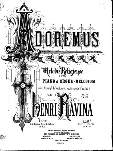 Ravina - Adoremus - Score