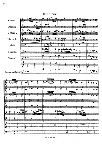 Fux - Overture in D minor - Score
