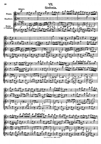 Fux - Sinfonia No. 7 - Score