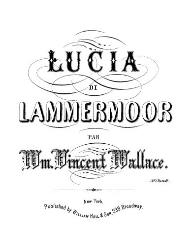 Wallace - Fantaisie de salon on Donizetti's Lucia di Lammermoor - Score