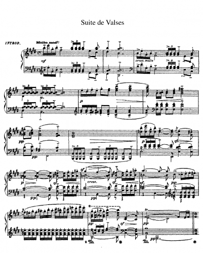 Chabrier - Suite de Valses - Score