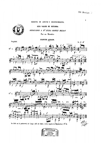 Aguado - Muestra de Afecto y  Reconocimiento - Score