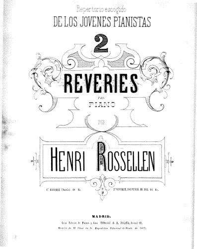 Rosellen - Celebre Vals y Andante - Score