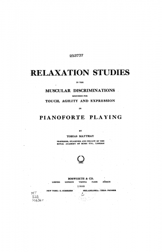 Matthay - Relaxation Studies - Complete Book