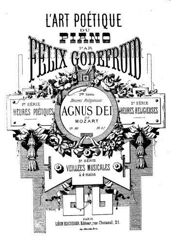 Godefroid - Agnus Dei de Mozart, Op. 189 - Score