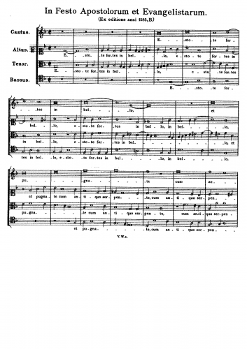 Victoria - Estote fortes in bello - Scores and Parts - Score
