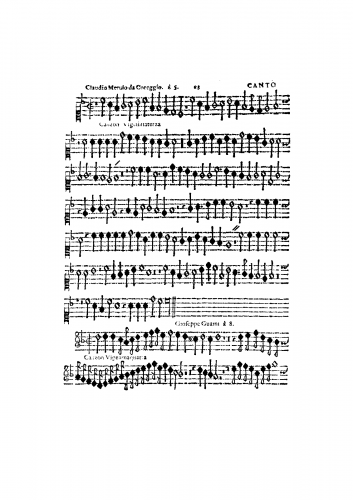 Merulo - Canzon Vigesimaterza à 5 - Scores and Parts