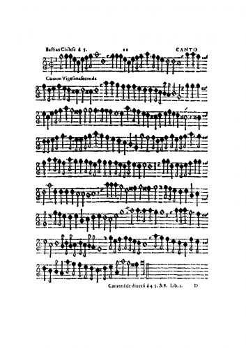 Chilese - Canzon Vigesimaseconda à 5 - Scores and Parts