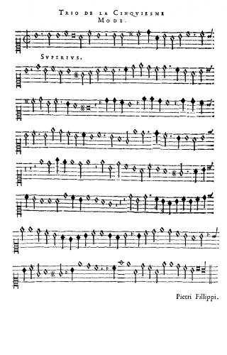 Philips - Trio de la Cinquième Mode - Scores and Parts