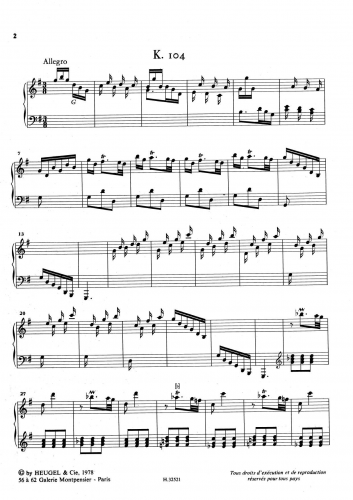 Scarlatti - Keyboard Sonata in G major - Frontmatter (Vol.3) - contents