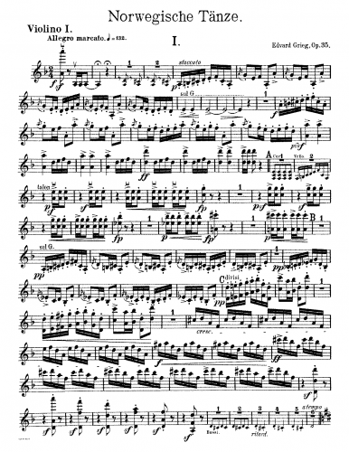 Grieg - 4 Norwegian Dances, Op. 35 - For Orchestra