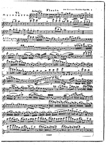 Reicha - Quintuor VI en Fa majeur, Op. 88 No. 6