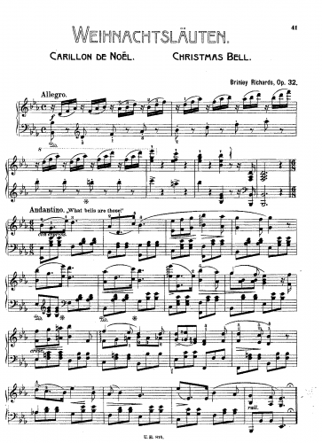 Richards - Christmas Bell, Op. 32 - Score