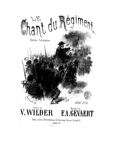 Gevaert - Le chant [La chanson] du régiment - Score