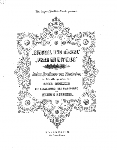 Hennings - 2 Gedichte von Anton, Freiherr von Klesheim - Score