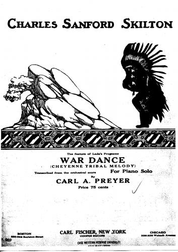 Skilton - Two Indian Dances - For Piano solo (Preyer) - 2. War Dance