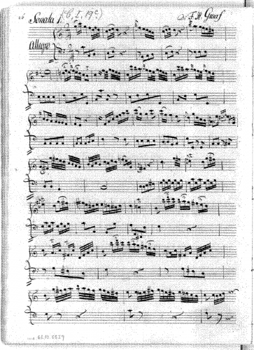 Graf - 3 Flute Sonatas - Score