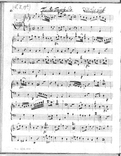 Graf - Flute Sonata in C - Score