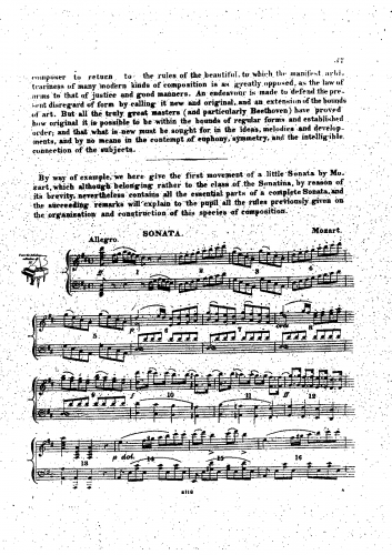 Mozart - Sonata for Piano Four-Hands - I. Allegro For Piano solo (Czerny) - Score
