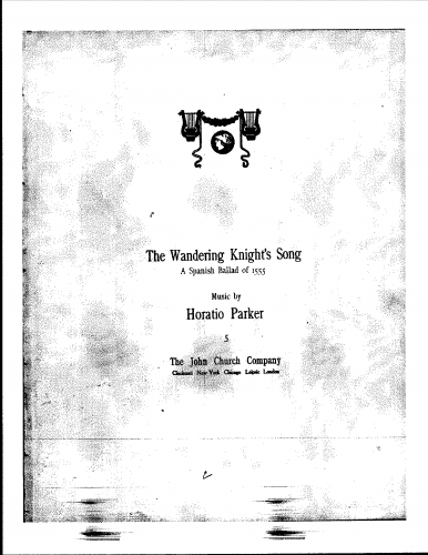 Parker - Wandering Knight's Song - Score