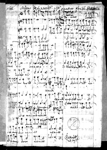 Caresana - Missa Defunctorum 1688 - Score