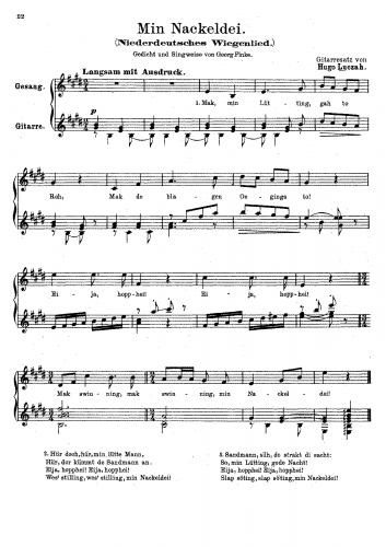 Luczak - Niederdeutsches Wiegenlied - Score
