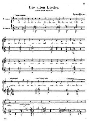 Ziegler - The other song - Score