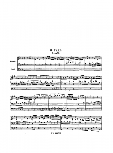Bach - Fugue - Score
