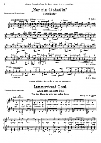 Meier - Meier - Nir nix ubahud'lmn and Lammerstraat-Leed - Score